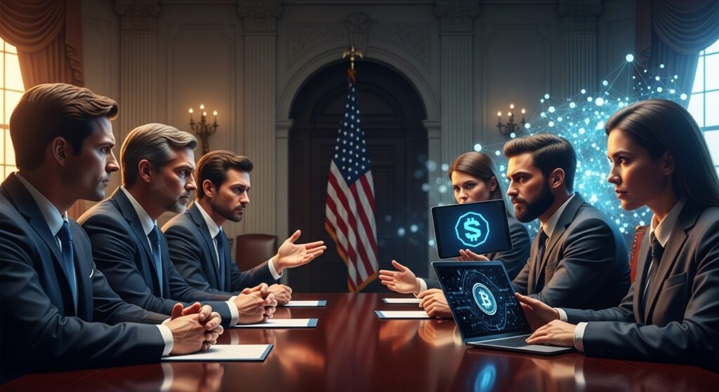 InfoCryptofr   Ripple et Coinbase Pression sur CLARITY Act