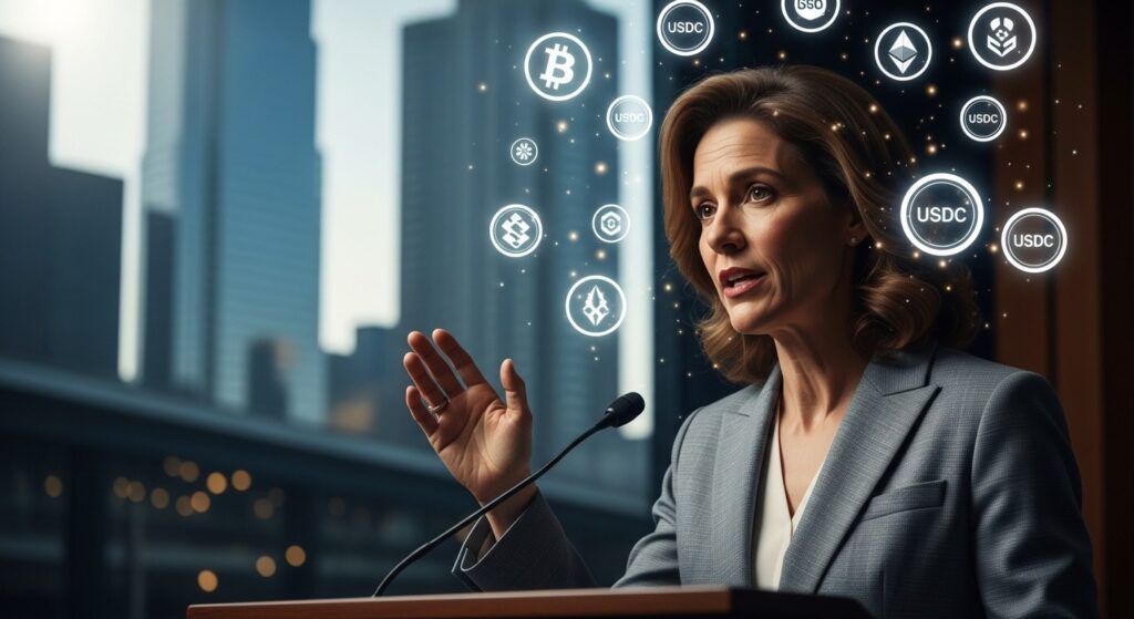 InfoCryptofr   Sénatrice Lummis  Les banques doivent adopter les cryptos