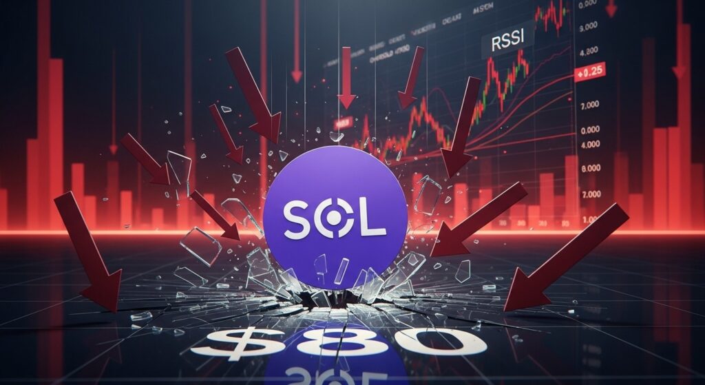 InfoCryptofr   Solana Sous les 80 $  Capitulation en Vue 