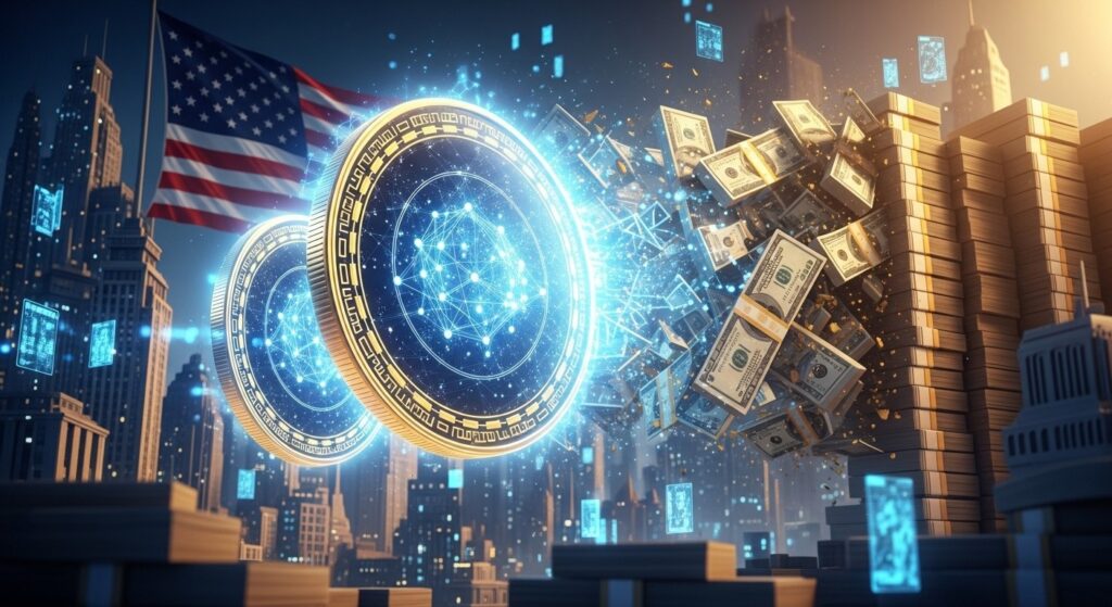 InfoCryptofr   Stablecoins  Pilier Dette US dici 2028