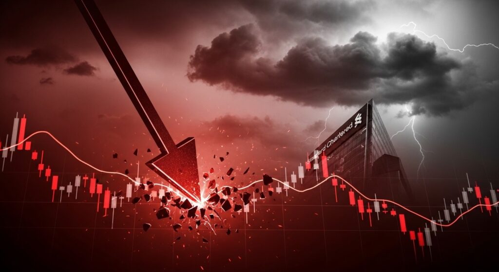 InfoCryptofr   Standard Chartered Réduit Fortement Son Objectif XRP 2026