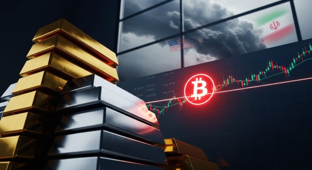InfoCryptofr   Tensions USA Iran  Or Argent et Bitcoin Réagissent