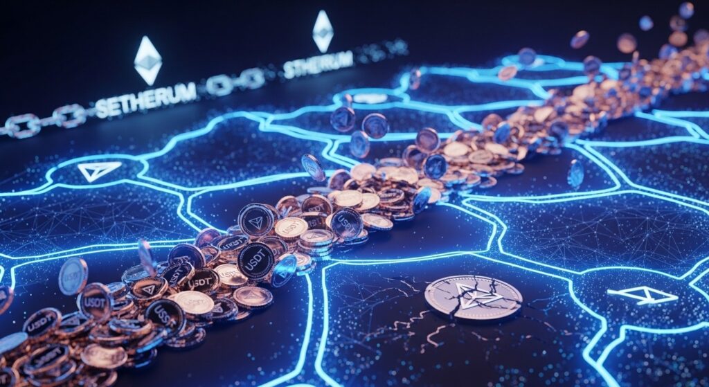 InfoCryptofr   Tron Dépasse Ethereum sur lUSDT mais TRX stagne