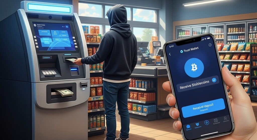 InfoCryptofr   Trust Wallet Lance les Dépôts en Cash Crypto