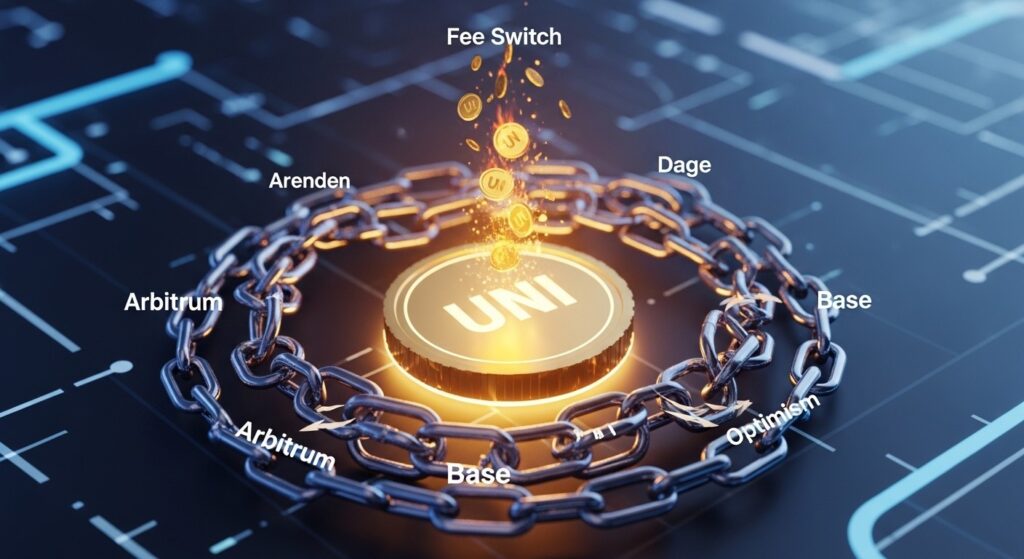 InfoCryptofr   Uniswap vise 20 de hausse avec la proposition de fee switch