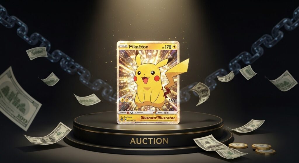 InfoCryptofr   Vente Record  Carte Pokémon de Logan Paul à 165 M$