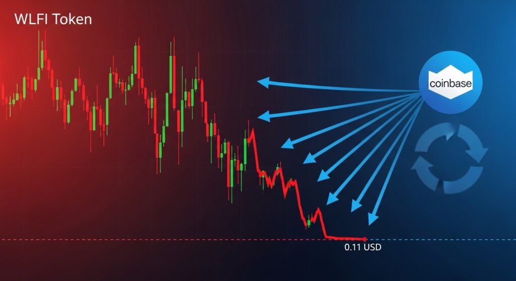 InfoCryptofr   WLFI  Volatilité Après Transfert de 125 M$ vers Coinbase