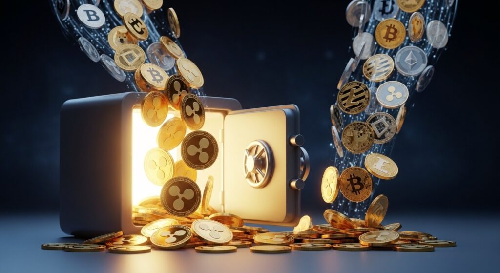 InfoCryptofr   XRP Attire 35 M$ Malgré les Sorties Massives