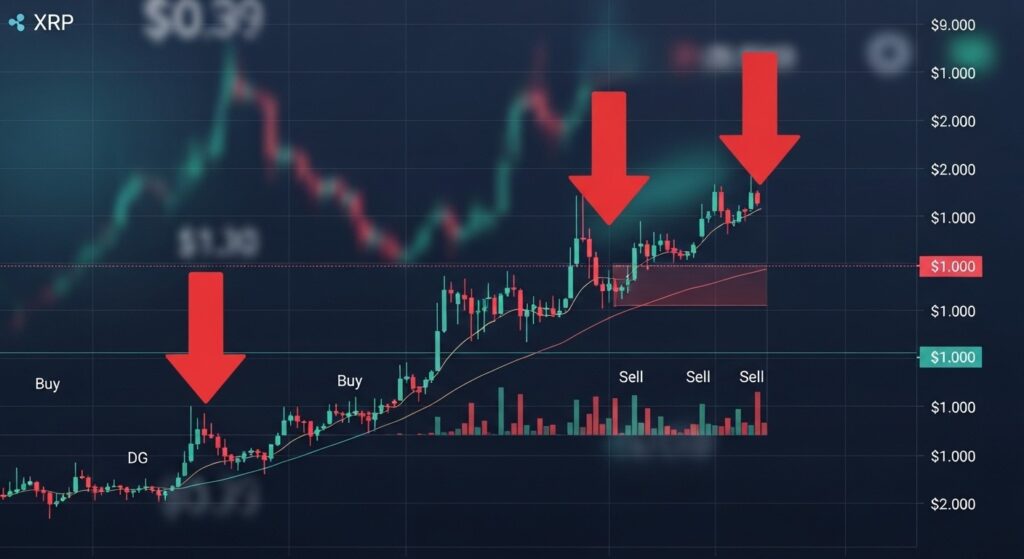 InfoCryptofr   XRP risque la cassure sous 130 $ avec liquidité en baisse
