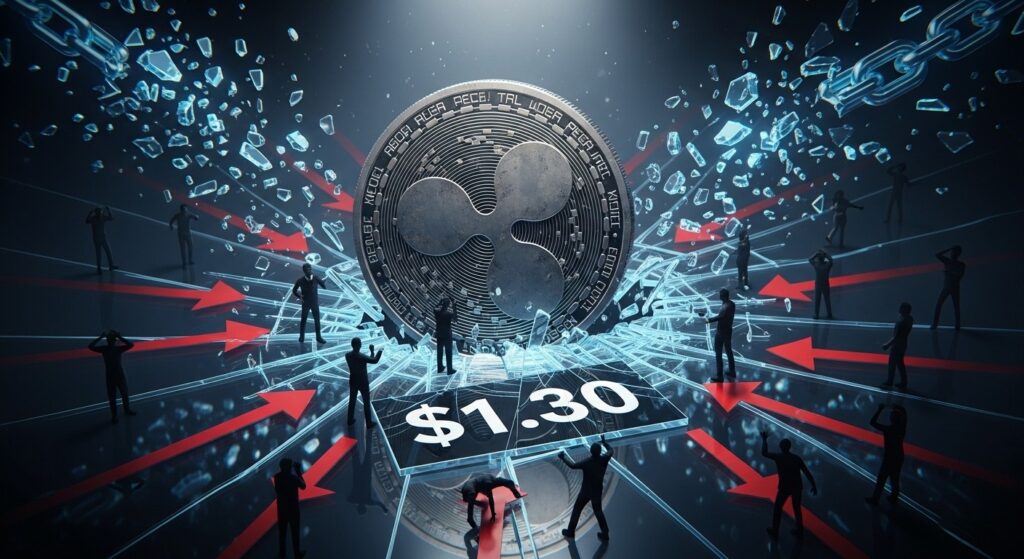 InfoCryptofr   XRP Teste le Support à 130 $ Après Pertes Historiques