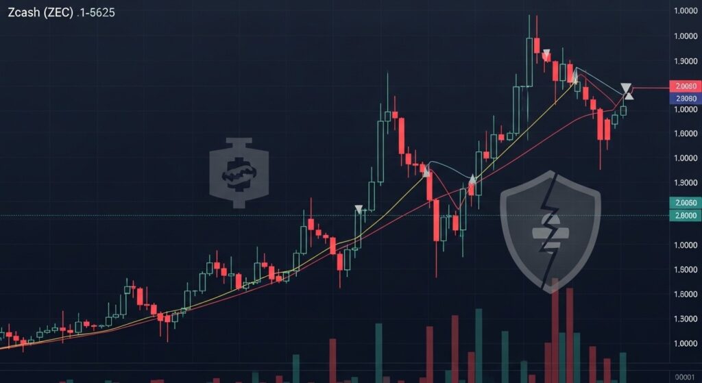 InfoCryptofr   Zcash perd son support clé vise les 200 $ 