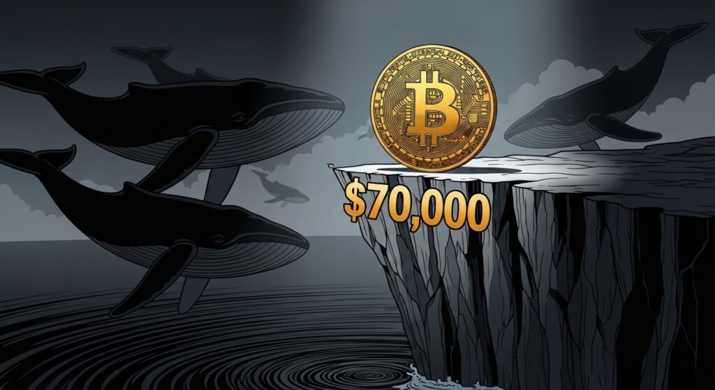 InfoCryptofr   70 000 $  Niveau Critique pour les Gros Portefeuilles BTC