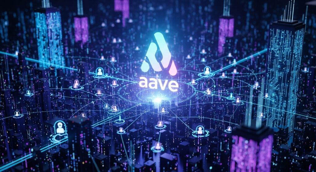 InfoCryptofr   Aave Record Historique dUtilisateurs en DeFi