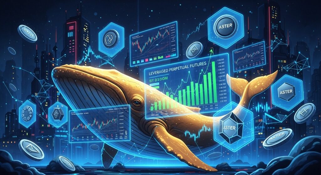 InfoCryptofr   Aster Mainnet Lance  Whale Hyperliquid Gagne 39M$