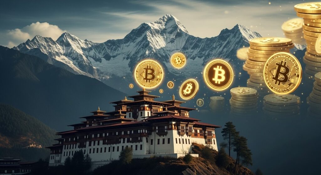 InfoCryptofr   Bhutan Vend 72 M$ de Bitcoin  Holdings en Baisse