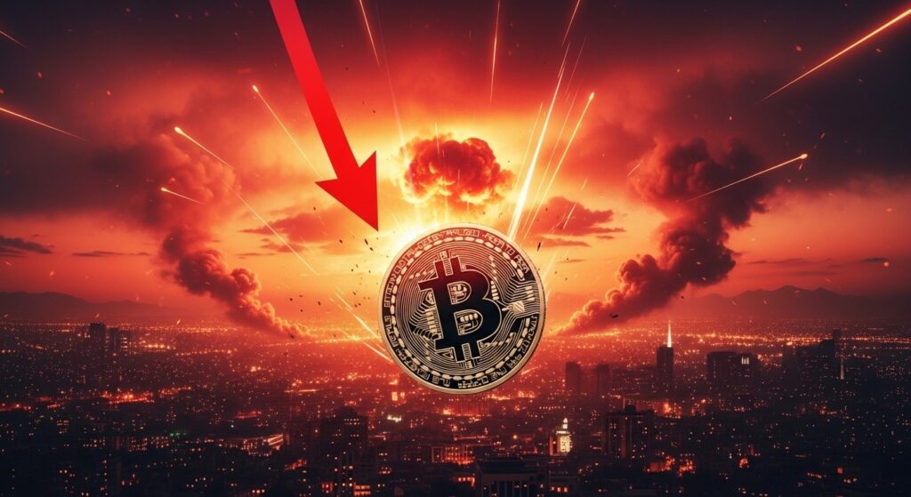 InfoCryptofr   Bitcoin Chute à 63K sur Frappes à Téhéran et Arrestation Majeure