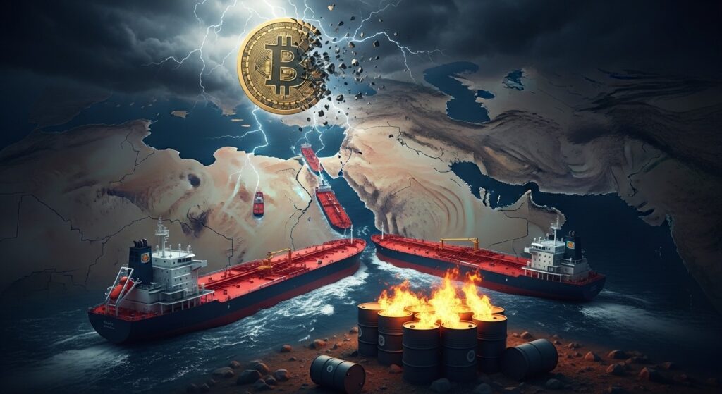 InfoCryptofr   Bitcoin Chute avec Hausse Pétrole Iran 2026