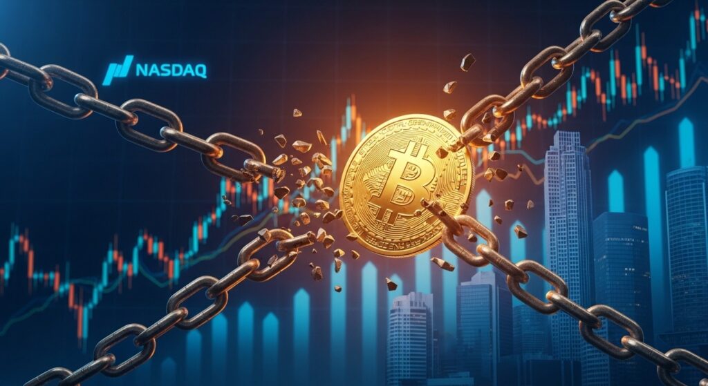 InfoCryptofr   Bitcoin Moins Corrélé aux Tech quon ne Croit