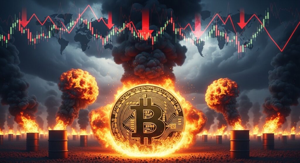 Bitcoin sous Pression : Tensions Moyen-Orient Secouent les Marchés - InfoCrypto.fr InfoCryptofr Bitcoin sous Pression Tensions Moyen Orient Secouent les Marchés