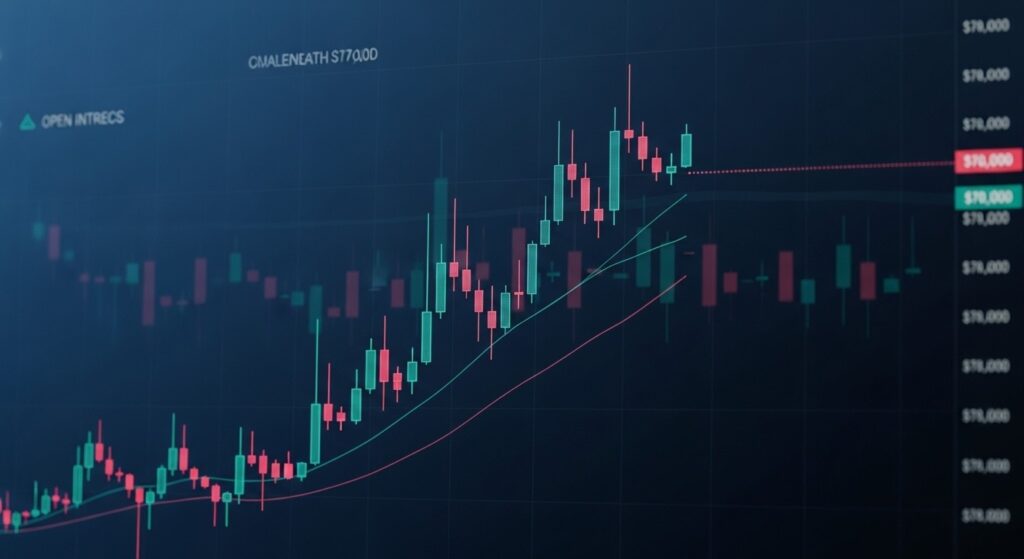 InfoCryptofr   Bitcoin Stabilise à 70 000 $ Malgré Baisse OI