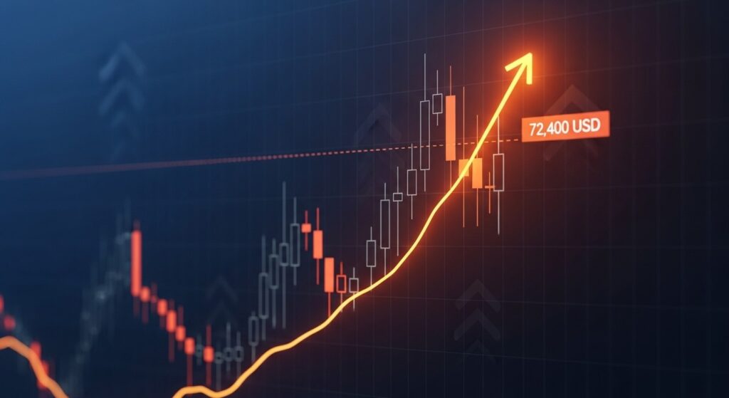 InfoCryptofr   Bitcoin Vers 72 400 $  Signal Haussier Majeur 
