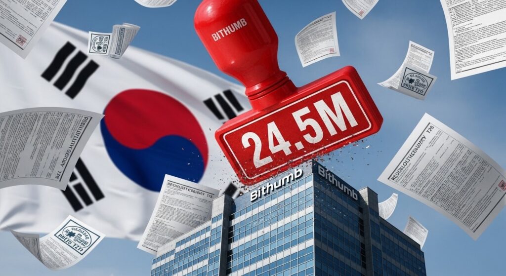 InfoCryptofr   Bithumb Écopé dune Amende Record de 245 M$ en Corée du Sud