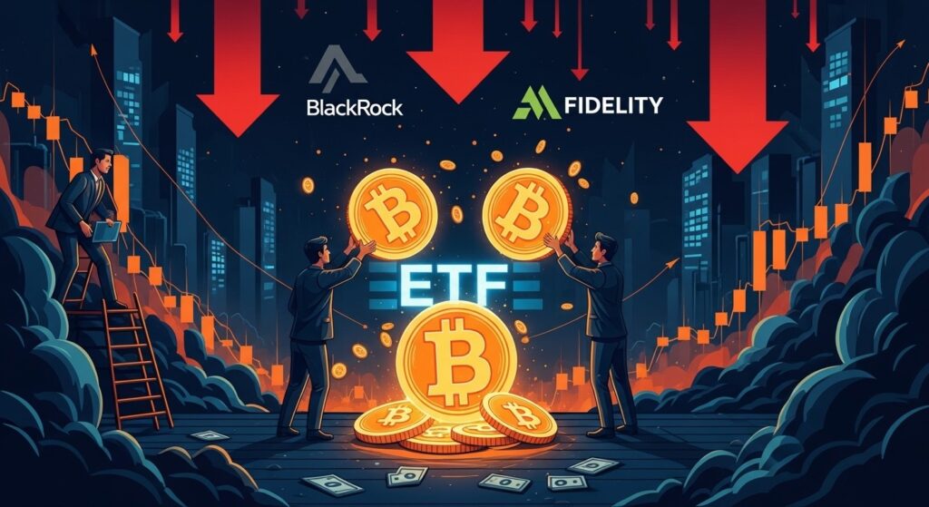 BlackRock et Fidelity mènent les sorties massives des ETF Bitcoin - InfoCrypto.fr InfoCryptofr BlackRock et Fidelity mènent les sorties massives des ETF Bitcoin
