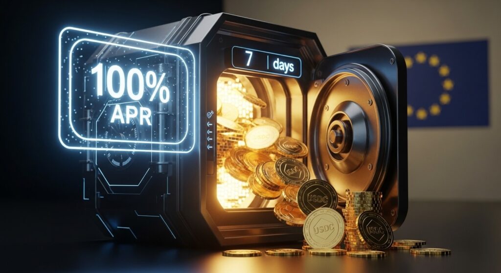 InfoCryptofr   Bybit EU  100 APR sur USDC pendant 7 jours