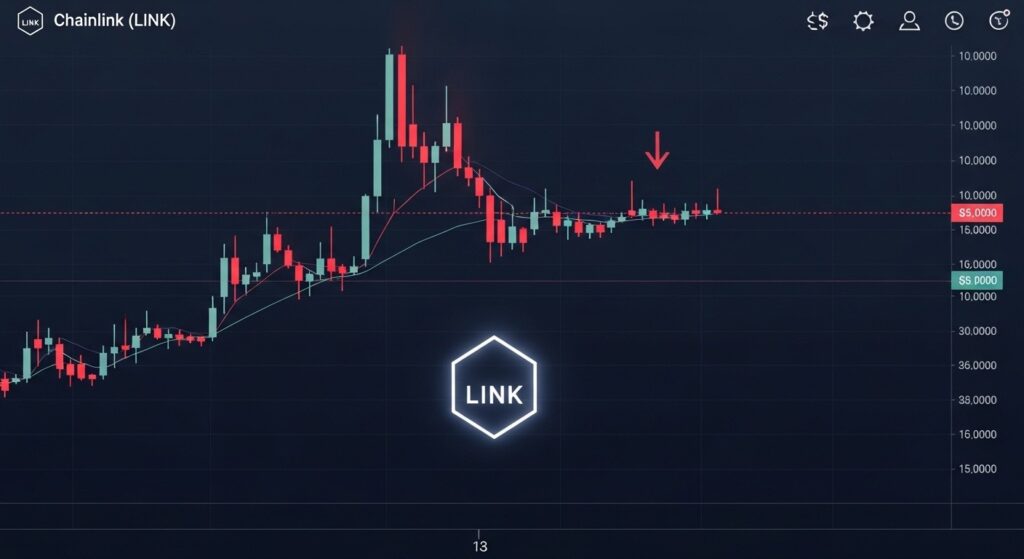 InfoCryptofr   Chainlink en Compression Sous Résistance Fibonacci