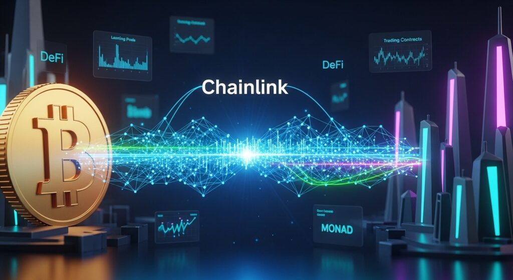 InfoCryptofr   Chainlink Relie cbBTC de Coinbase à Monad DeFi