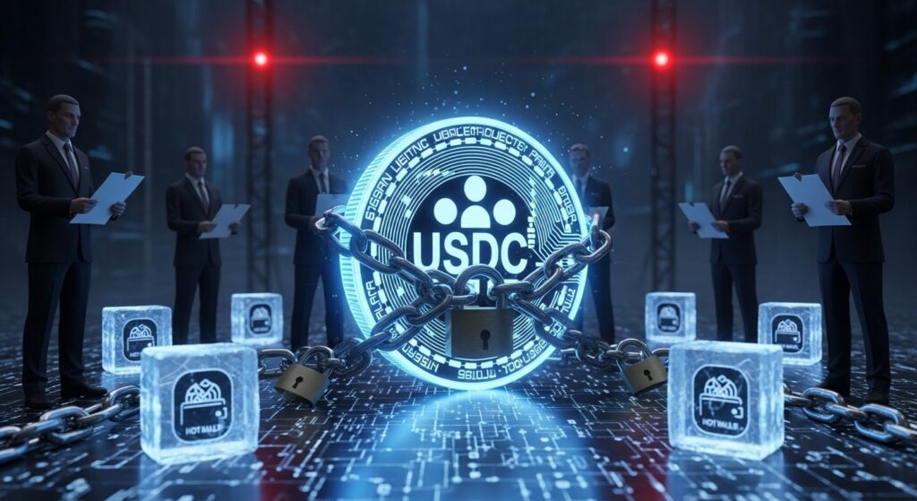InfoCryptofr   Circle Gèle 16 Portefeuilles USDC  Débat sur Centralisation