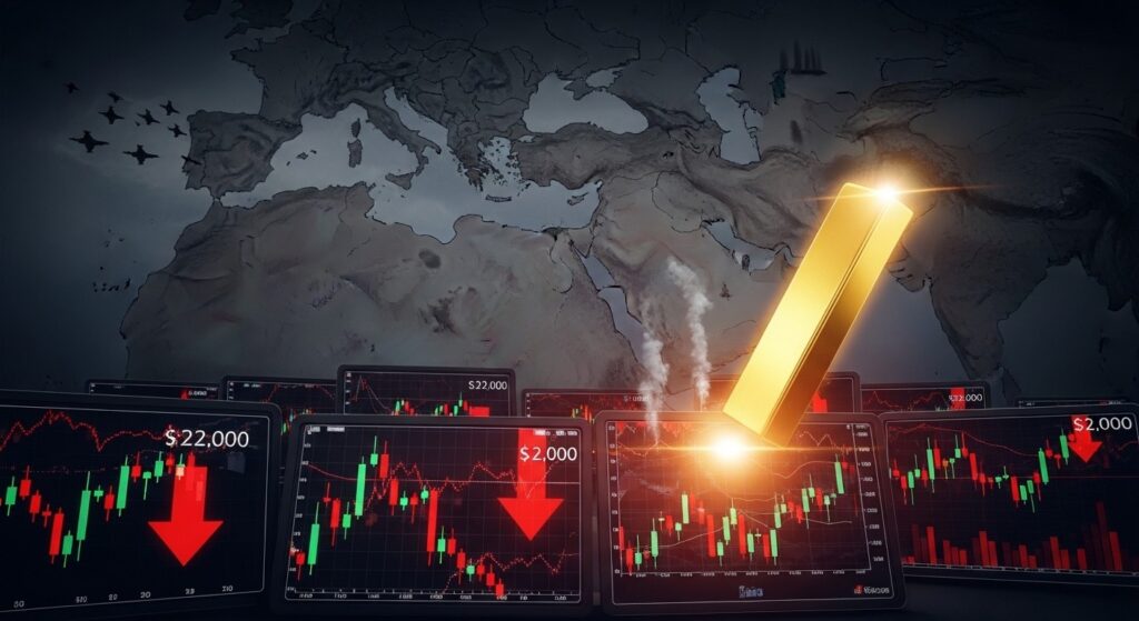 InfoCryptofr   Conflit Iran  Chute Boursière et Explosion de lOr