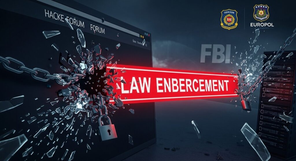 InfoCryptofr   Cybersécurité  Fin de LeakBase Marché des Données Volées