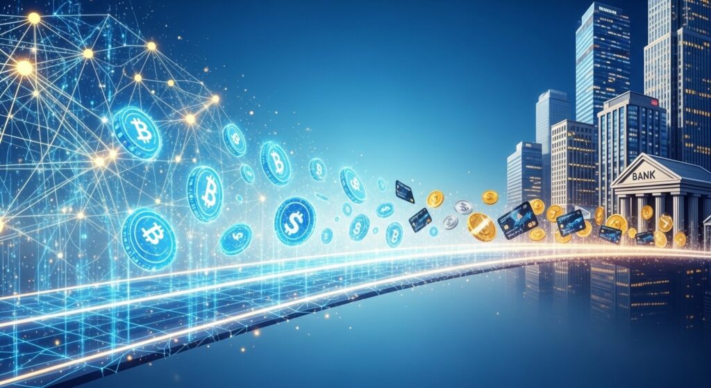 InfoCryptofr   DeFi et TradFi  Les Off Ramps Simplifiés Révolutionnent le Web3