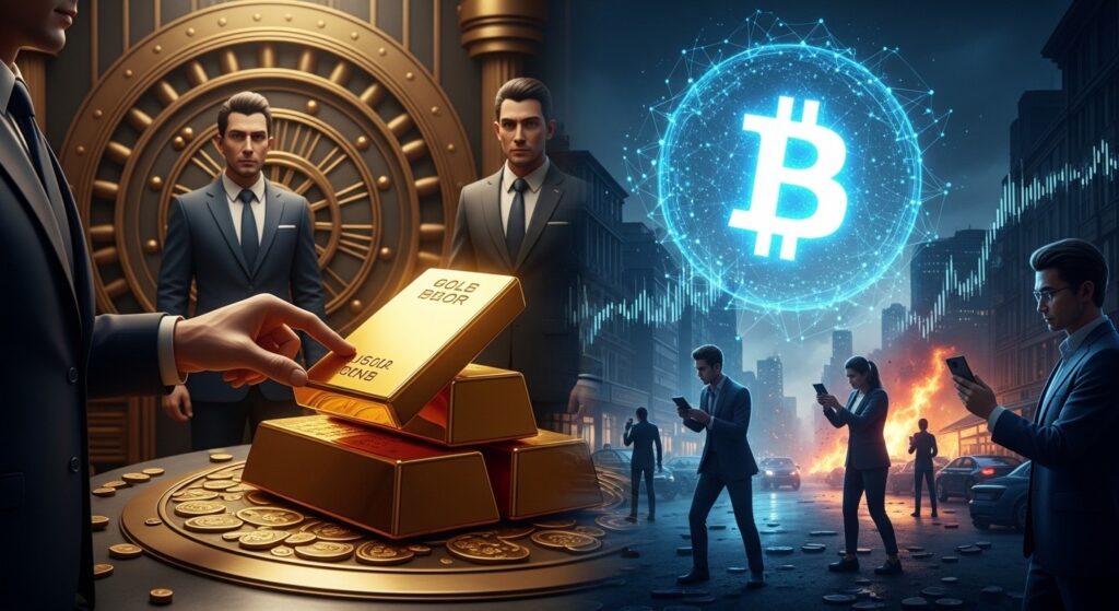 InfoCryptofr   Divergence Bitcoin Or  Retail vs Banques Centrales