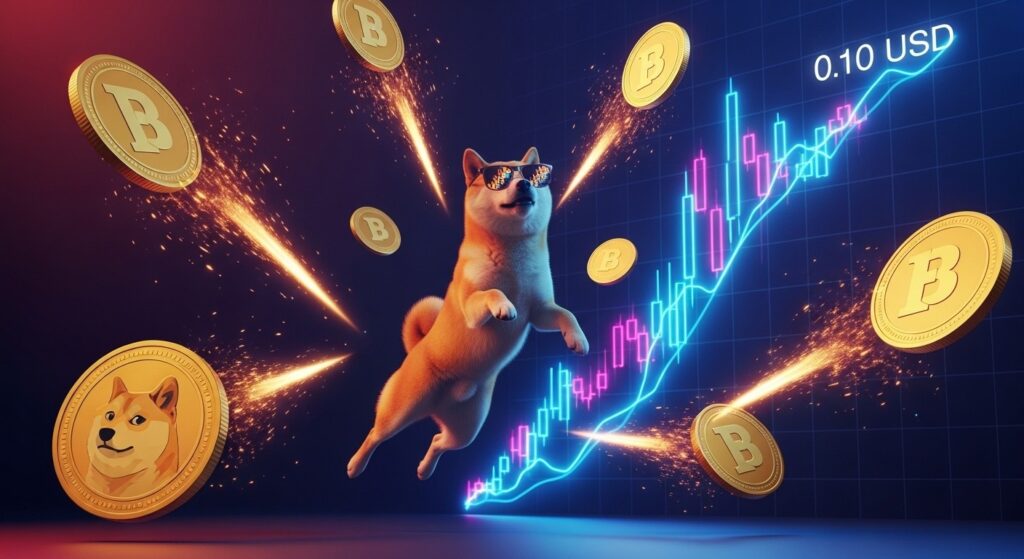 InfoCryptofr   Dogecoin Dépasse 010 $  Relance des Meme Coins 
