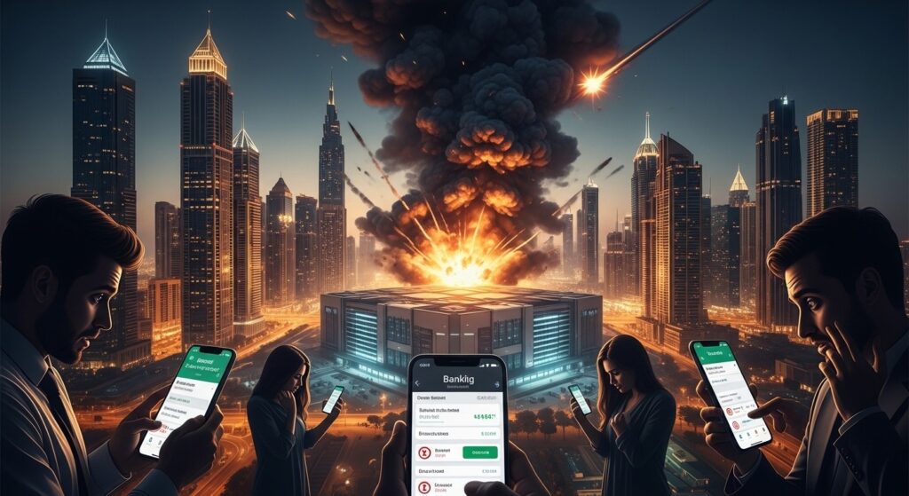 InfoCryptofr   Dubaï  Panne Bancaire Après Missile Iranien