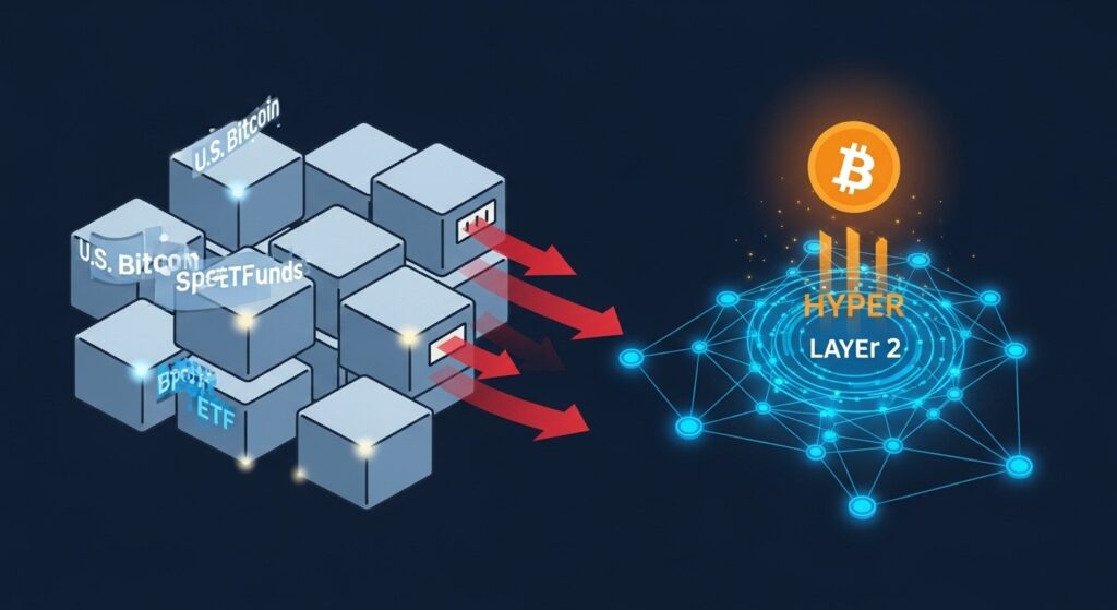 ETF Bitcoin : Sorties de 296 M$ mais Bitcoin Hyper Séduit