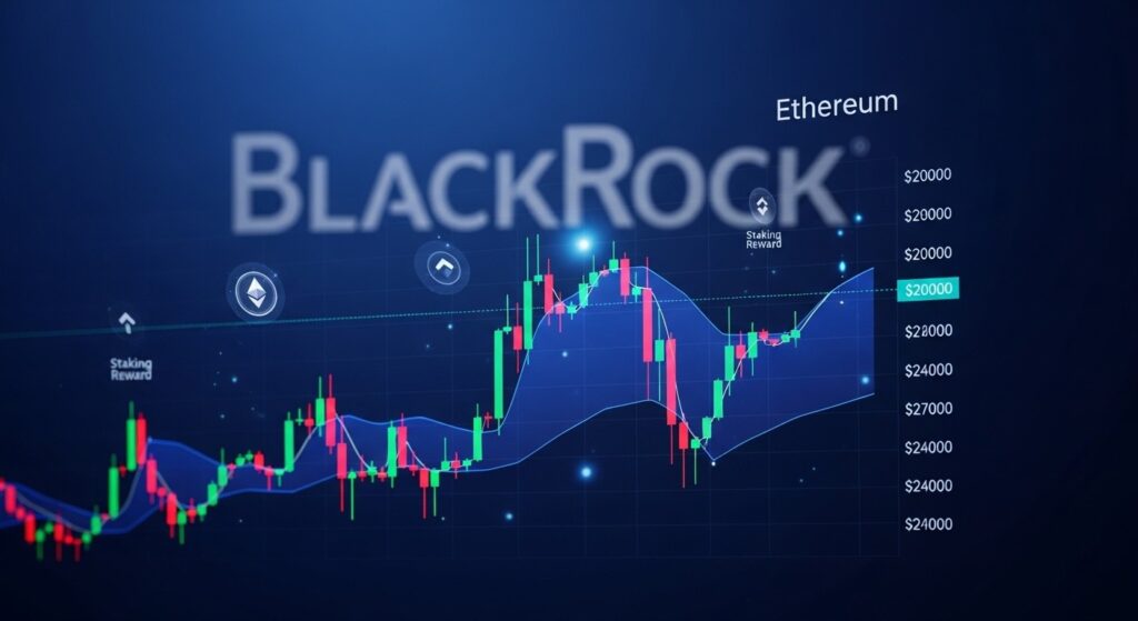 InfoCryptofr   Ethereum  Pattern Risqué et Lancement ETF Staking BlackRock