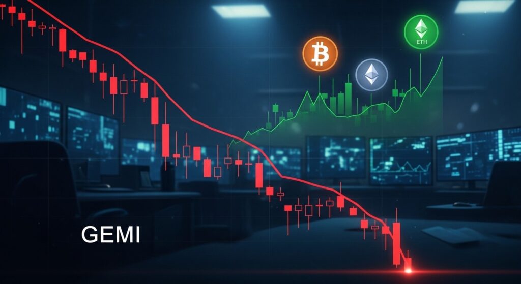 InfoCryptofr   Gemini en Bourse  Décrochage Malgré le Rally Crypto