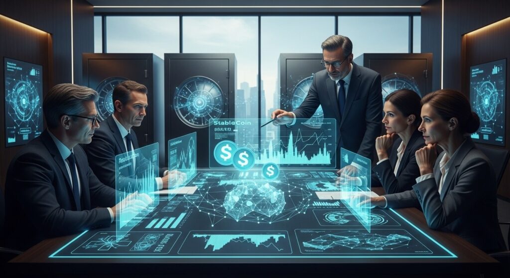 InfoCryptofr   Gestion Trésorerie  72 des Leaders Misent sur Stablecoins