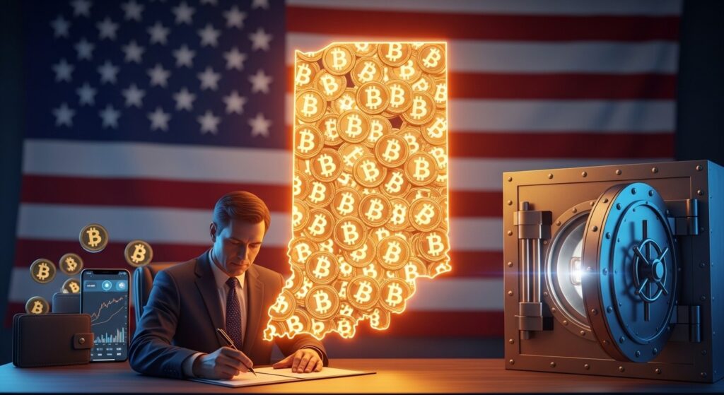 InfoCryptofr   Indiana Adopte le Bitcoin Rights Bill HB 1042