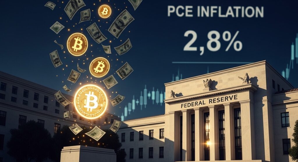 InfoCryptofr   Inflation PCE Stable à 28  Impact sur Bitcoin 