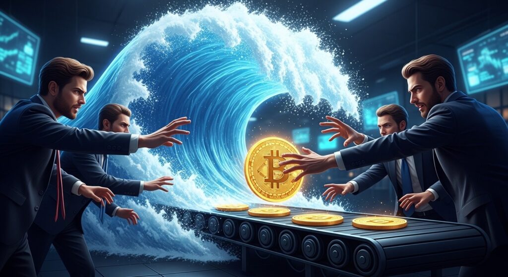 Institutionnels Absorbent 5x l’Offre BTC Quotidienne - InfoCrypto.fr InfoCryptofr Institutionnels Absorbent 5x lOffre BTC Quotidienne