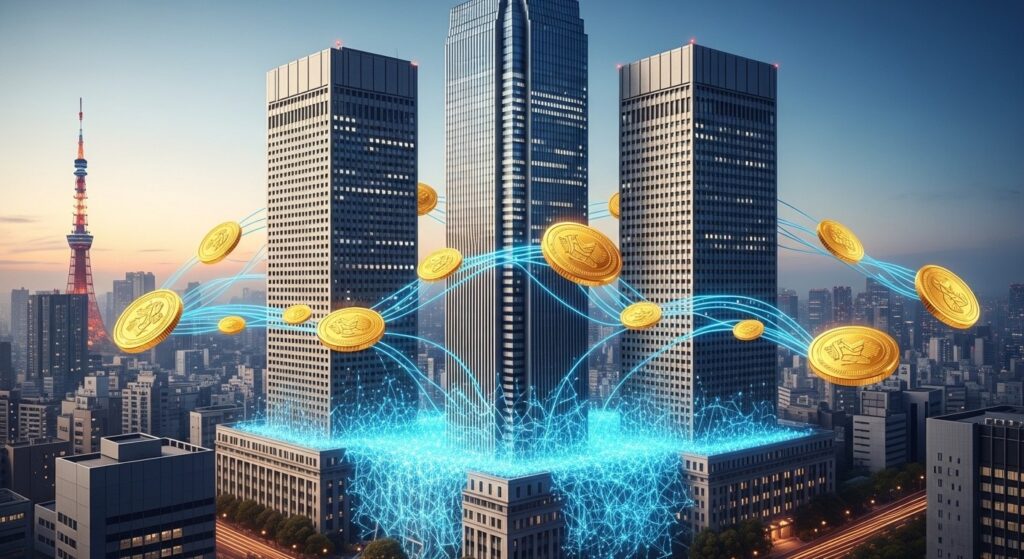 InfoCryptofr   Japon  3 Mégabanques Lancent Réseau Stablecoin