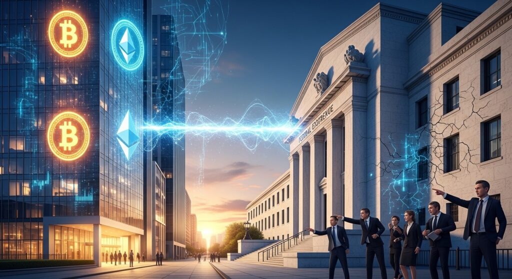 InfoCryptofr   Kraken Obtient Compte Master Fed  Banques en Alerte