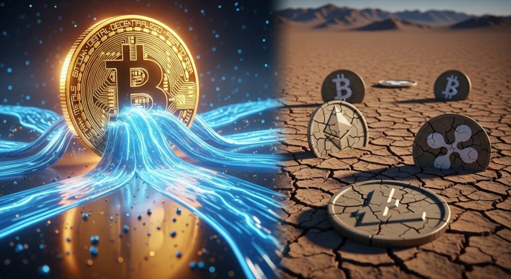 Liquidité Crypto Vers Bitcoin : Altcoins en Déclin - InfoCrypto.fr InfoCryptofr Liquidité Crypto Vers Bitcoin Altcoins en Déclin