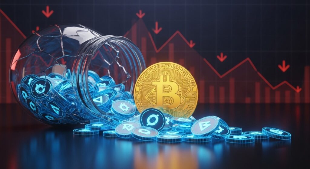 InfoCryptofr   Marché Altcoins  Liquidité en Forte Baisse