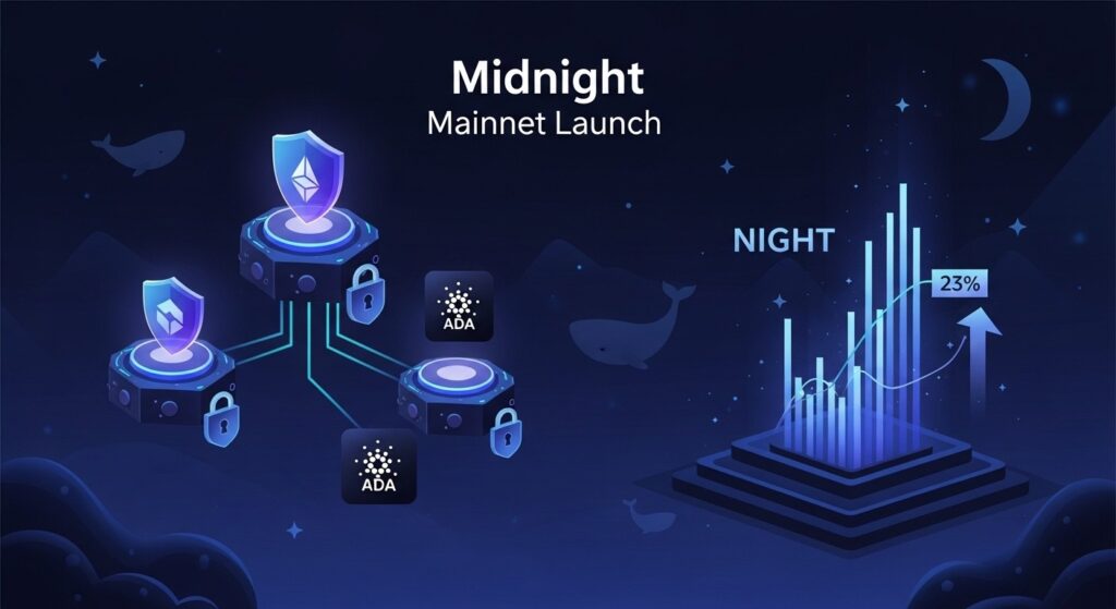 Midnight Mainnet Lance le Token NIGHT en Hausse de 23%