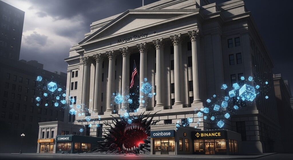 InfoCryptofr   Morgan Stanley va t il écraser les exchanges crypto 